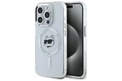 Mobil - Covers & Cases - Karl Lagerfeld IML Metal Choupette Head MagSafe Case for iPhone 15 Pro Max - White - 3666339284213