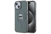 Mobil - Covers & Cases - Karl Lagerfeld KLHMP15SHLSKIK iPhone 15 6.1" black/black hardcase IML Metal Karl Head MagSafe - 3666339284466