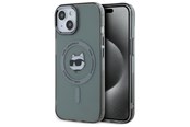 Mobil - Covers & Cases - Karl Lagerfeld KLHMP15SHLSCHK iPhone 15 6.1" black/black hardcase IML Metal Choupette Head MagSafe - 3666339284602