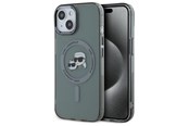 Mobil - Covers & Cases - Karl Lagerfeld KLHMP15SHLSKCK iPhone 15 6.1" black/black hardcase IML Metal Karl&Choupette Head MagSafe - 3666339284749