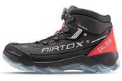 Sikkerhedsudstyr - AIRTOX GL66 sikkerhedsstøvle, letvægt, Whitelayer sømværn, PRO smart lacing, sort/rød - Str. 44 - GL66_44