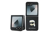 Mobil - Covers & Cases - Karl Lagerfeld Saffiano Monogram Case for Samsung Galaxy Z Flip 6 - Black - 3666339322441
