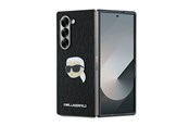 Mobil - Covers & Cases - Karl Lagerfeld Saffiano Monogram Head Pin Case for Samsung Galaxy Z Fold 6 - Black - 3666339322540