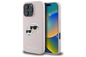 Mobil - Covers & Cases - Karl Lagerfeld Silicone Nauble Heads Print MagSafe Case for iPhone 16 Pro - Pink - 3666339319588