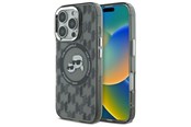 Mobil - Covers & Cases - Karl Lagerfeld IML Monogram Karl & Choupette Head MagSafe iPhone 16 Pro Case - Black - 3666339318383