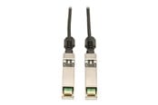 Netværkskabel - Tripp Lite Eaton Series SFP+ 10GBASE-CU Passive Twinax Copper Cable SFP-H10GB-CU50CM Compatible Black 20-in. (50.8 cm) - Sort - N280-20N-BK