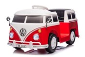 Løbecykler, Gåbiler & Scootere - VW T1 12V Ride-On Vehicle with Leather Seat - 6951474