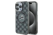 Mobil - Covers & Cases - Karl Lagerfeld IML Monogram Karl & Choupette Head MagSafe Case for iPhone 15 Pro Max - Black - 3666339284916