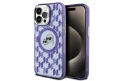 Mobil - Covers & Cases - Karl Lagerfeld IML Monogram Karl & Choupette Head MagSafe Case for iPhone 15 Pro Max - Purple - 3666339285197