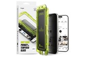 Mobil - Beskyttelsesglas - Ringke Easy Slide 2-pack Privacy Glass for iPhone 17 - Black - 8800328811881