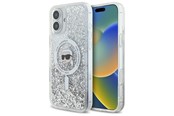 Mobil - Covers & Cases - Karl Lagerfeld Liquid Glitter Karl Head Magsafe Case for iPhone 16 Plus - Clear - 3666339319175