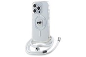 Mobil - Covers & Cases - Karl Lagerfeld Crossbody IML Karl Head Magsafe Case for iPhone 16 Pro - Clear - 3666339320546