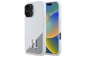 Mobil - Covers & Cases - Karl Lagerfeld Silicone Initial Metal Logo MagSafe iPhone 16 Case - White - 3666339318000