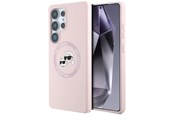 Mobil - Covers & Cases - Karl Lagerfeld Silicone Double Heads And Circle MagSafe Samsung Galaxy S25 Ultra Case Pink - 3666339450229