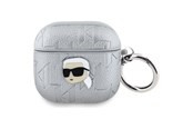 Mobil - Andet Tilbehør - Karl Lagerfeld Monogram Karl Head case for AirPods 4 - silver - 3666339452155