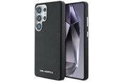 Mobil - Covers & Cases - Karl Lagerfeld Saffiano Full Wrapped Elongated Metal Logo MagSafe Case for Samsung Galaxy S25 Ultra - Black - 3666339450250