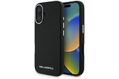 Mobil - Covers & Cases - Karl Lagerfeld Saffiano Full Wrapped Elongated Metal Logo MagSafe Case for iPhone 16 - Black - 3666339359447