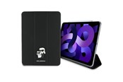 Tablet - Covers & Cases - Karl Lagerfeld Saffiano Magnetic Karl & Choupette iPad Air 11" 2024 Book Cover Case - Black - 3666339388041