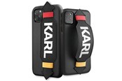 Mobil - Covers & Cases - Karl Lagerfeld Strap Case for iPhone 11 Pro 5.8" - Black - 3700740467442