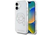 Mobil - Covers & Cases - Karl Lagerfeld IML Rhinestones Karl Head Case for iPhone 16 Clear - 3666339358563