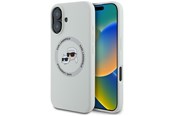 Mobil - Covers & Cases - Karl Lagerfeld Silicone Double Heads And Circle MagSafe case for iPhone 16 beige - 3666339343415