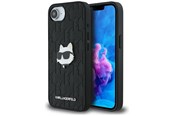 Mobil - Covers & Cases - Karl Lagerfeld Monogram Choupette Head Pin iPhone 16e Case - Black - 3666339454159
