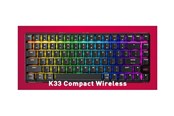 Tastatur - Cherry XTRFY K33 G8D-2403 - keyboard - 75% compact - QWERTY - Pan Nordic - black Input Device - Gaming Tastatur - Nordisk - Sort - G8D-24030PAAPN-2