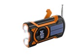 Powerbank - Just in Case 5000mAh Emergency Radio with Solar - Black/Orange - 5000 mAh - 8774125