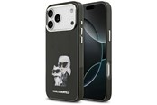 Mobil - Covers & Cases - Karl Lagerfeld IML Aquarelle Karl & Choupette & Logo MagSafe Case for iPhone 17 Pro - Black - 3666339531195