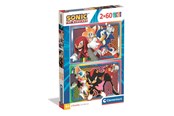 Puslespil - Clementoni Puzzle Sonic 2x60 pieces (2025) Floor - 24821
