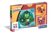 Puslespil - Clementoni Puzzle Square Iron Man and His Awesome 3x48 pieces Floor - 25004
