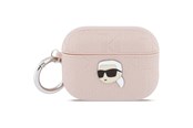 Mobil - Andet Tilbehør - Karl Lagerfeld Monogram Karl Head Case for AirPods Pro 3 - Pink - 3666339574659