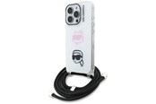 Mobil - Covers & Cases - Karl Lagerfeld IML Crossbody Karl&Choupette Head Case for iPhone 16 Pro Max - White - 3666339462079