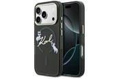 Mobil - Covers & Cases - Karl Lagerfeld IML Choupettes Karl Script Logo MagSafe Case for iPhone 17 Pro - Black - 3666339605896