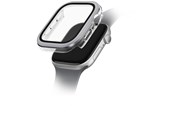 Smartwatch - Tilbehør - UNIQ Voute Tempered Glass Case for Apple Watch 10 46mm - Silver - 8886463691939