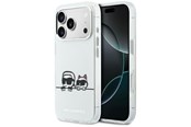 Mobil - Covers & Cases - Karl Lagerfeld IML Karl & Choupette Peekaboo Logo MagSafe Case for iPhone 17 Pro - White - 3666339607333