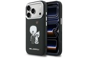 Mobil - Covers & Cases - Karl Lagerfeld Karl & Choupette Back Logo MagSafe Case for iPhone 17 Pro - Black - 3666339605735