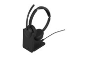 Hovedtelefoner/headset - Jabra Evolve3 45 UC - USB-A with Dongle - Stereo (Charging Stand) - 34599-989-989