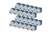 Netværkstilbehør - StarTech.com Startech keystone jack - 180° tool-free - TAA Compliant - C6KEYTL180WH24PK
