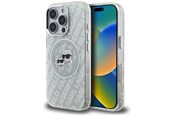 Mobil - Covers & Cases - Karl Lagerfeld IML Glitter Karl & Choupette Heads Logo MagSafe Case for iPhone 16 Pro - Gray - 3666339468545