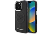 Mobil - Covers & Cases - Karl Lagerfeld Initial & Metal Logo MagSafe Case for iPhone 16 Pro - Black - 3666339456481
