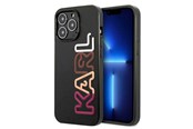 Mobil - Covers & Cases - Karl Lagerfeld Multipink Brand Case for iPhone 13 Pro / iPhone 13 - Black - 3666339049348