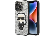 Mobil - Covers & Cases - Karl Lagerfeld KLHCP14LGFKPG iPhone 14 Pro 6.1 "hardcase silver / silver Glitter Flakes Ikonik - 3666339077419