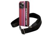 Mobil - Covers & Cases - Karl Lagerfeld Color Stripes Strap Case for iPhone 14 Pro - Pink - 3666339094218