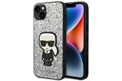 Mobil - Covers & Cases - Karl Lagerfeld KLHCP14MGFKPG iPhone 14 Plus 6.7 "hardcase silver / silver Glitter Flakes Ikonik - 3666339077402