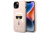 Mobil - Covers & Cases - Karl Lagerfeld Silicone Karl's Head MagSafe Case for iPhone 14 Plus - Light Pink - 3666339078041
