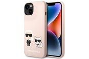 Mobil - Covers & Cases - Karl Lagerfeld KLHMP14SSSKCI iPhone 14 6.1 "hardcase light pink / light pink Silicone Karl & Choupette Magsafe - 3666339078119