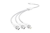 USB kabel - Vention USB 2.0 A til 3i1 3A-kabel CTPWG 1.5M (hvid) - CTPWG