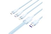 USB kabel - Vention USB 2.0 A til 3-i-1 6A-kabel CTRLG 1.5M (blå) - CTRLG