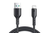 USB kabel - Joyroom Kabel Flash Charge USB til Lightning SA26-AL3/ 3A / 1m (sort) - SA26-AL3
